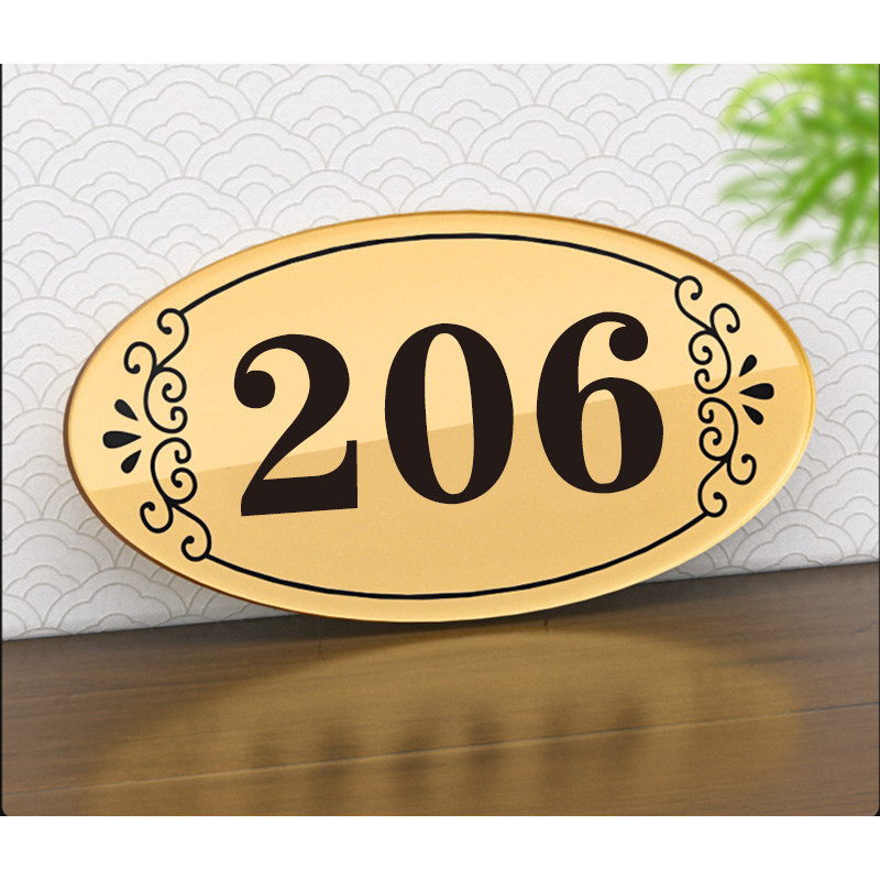 Door sticker, private room number, dining table numDoor Number Signage ...