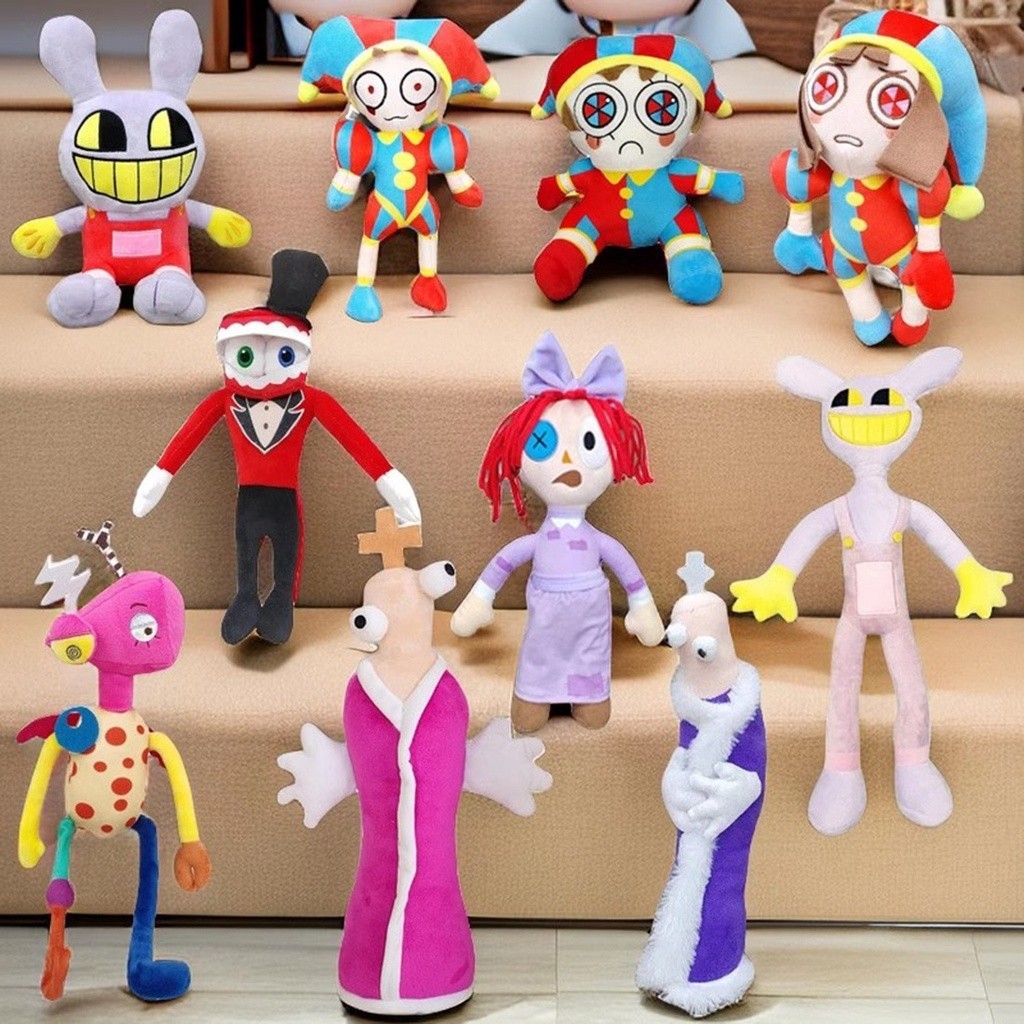 The Amazing Digital Circus Plush Toy Cute Animal Pomni and Jax Clown ...