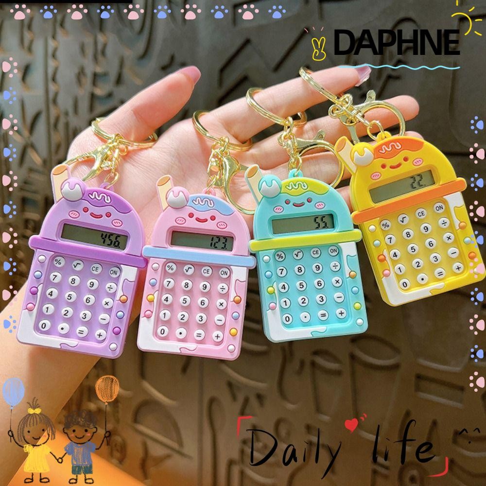 Mini calculator keychain hot sale