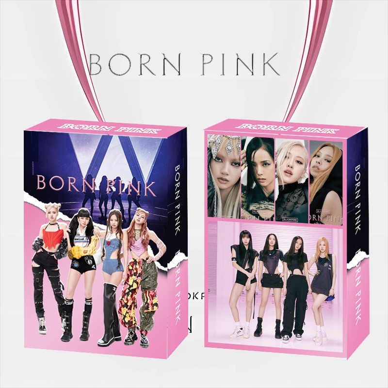 55PCS/Set Kpop Girl Group BP Black Pink Cards New Photo Album BORN ...