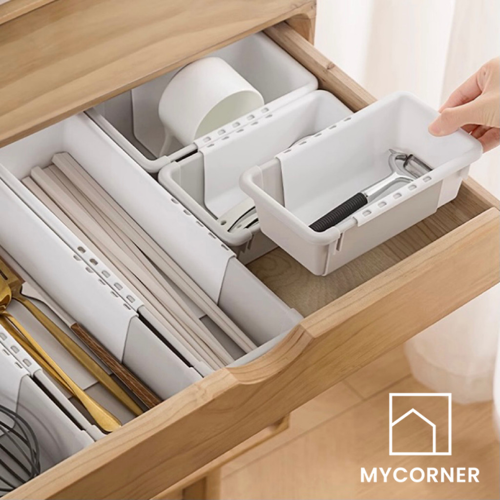 Desktop Retractable Storage Box Drawer Desk Storage Box Office Supplies ...