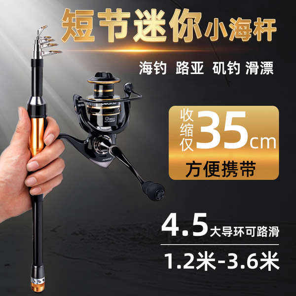 rod fishing accessories full set Mini Telescopic Rod 35cm Shrinkable ...
