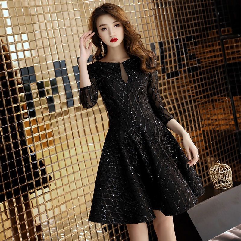 Evening Dresses for Women 2025 Black Dinner Party Birthday Party ...