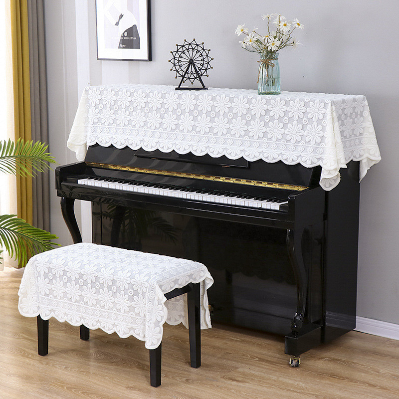 Small Fresh and Beautiful Lace Piano Cover Modern Minimalist and Fresh ...
