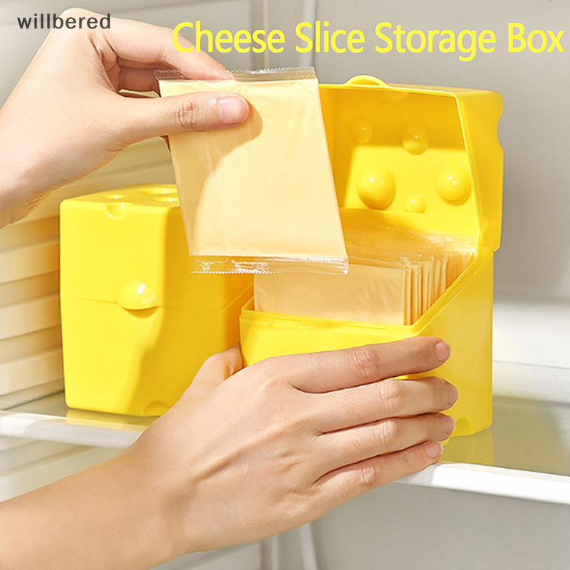 willbered Cheese Storage Container Kitchen Accessories Plastic Cheese ...