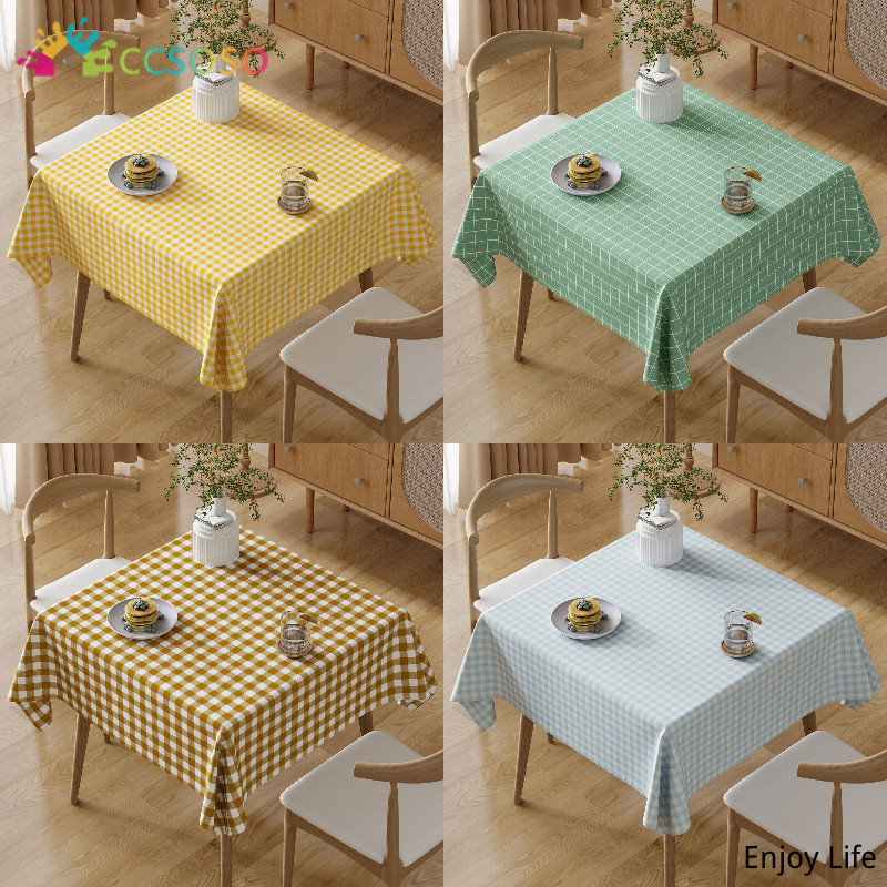 Ins Style Modern Simple Plaid Pattern Waterproof Oilproof Anti