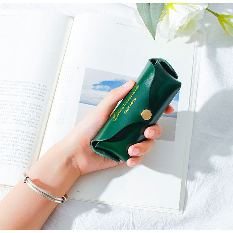 Lipstick pouch cosmetic leather bag mini portable small portable ...