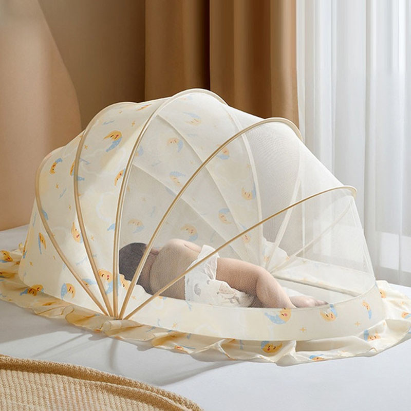 Baby Mosquito Net Portable Cover Foldable There Is A Light Shield 360 ...