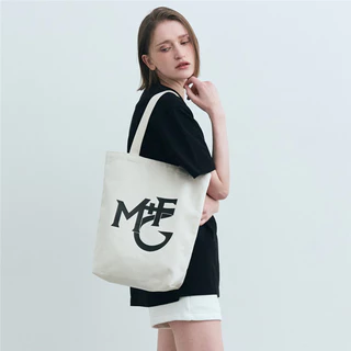 トートバッグ Marithe + Francois Girbaud REGULAR LOGO SATIN MINI BAG cream BAG - MARITHE FRANCOIS GIRBAUD