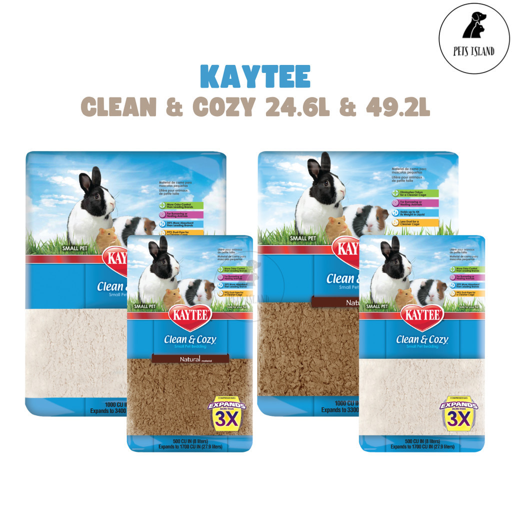 Kaytee Clean Cozy White Natural Bedding for Small Pets Hamsters Rabbits Guinea Pig 2 sizes Shopee Singapore