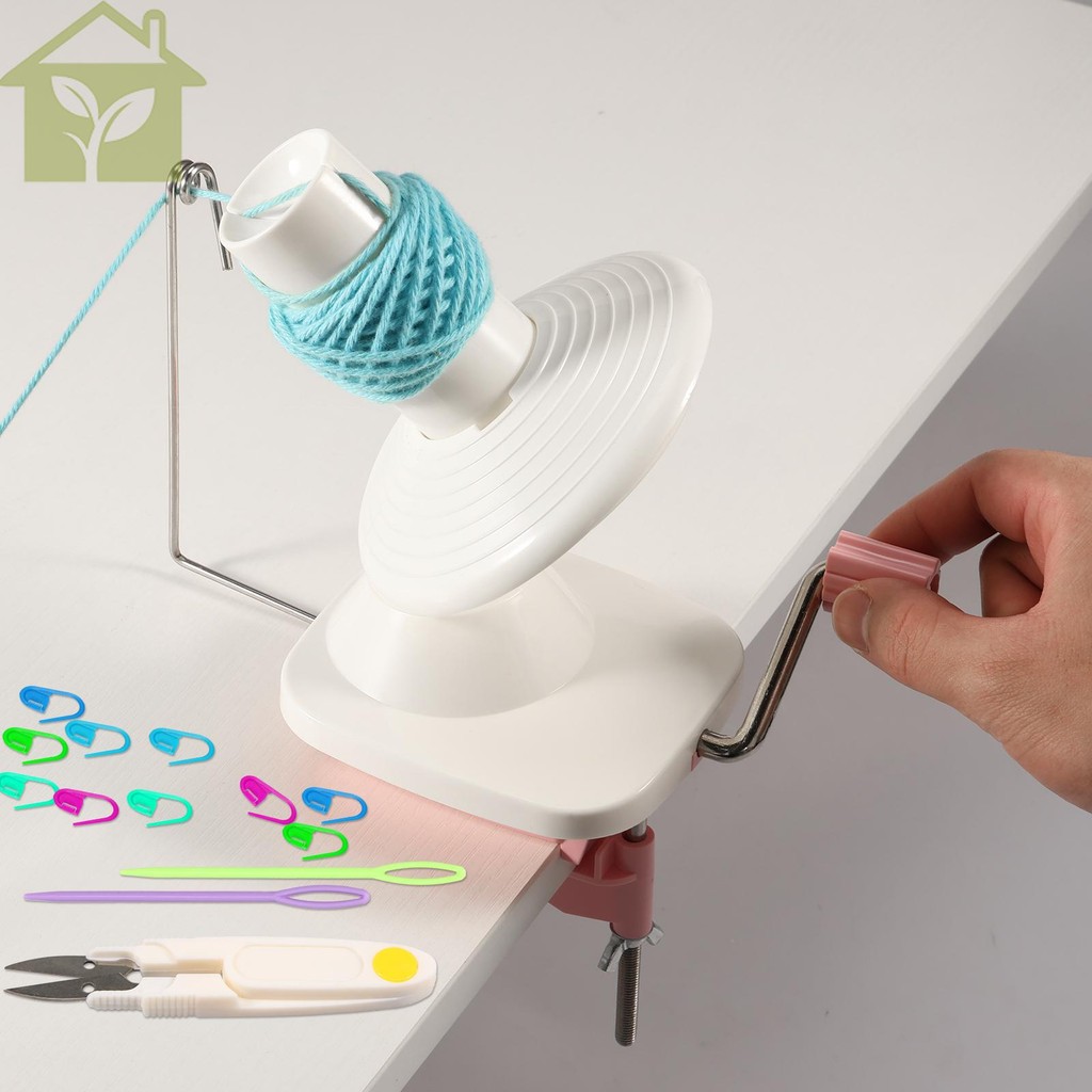 Yarn Ball Winder Manual Yarn Spinner Efficient Yarn Ball Roller Clip on ...