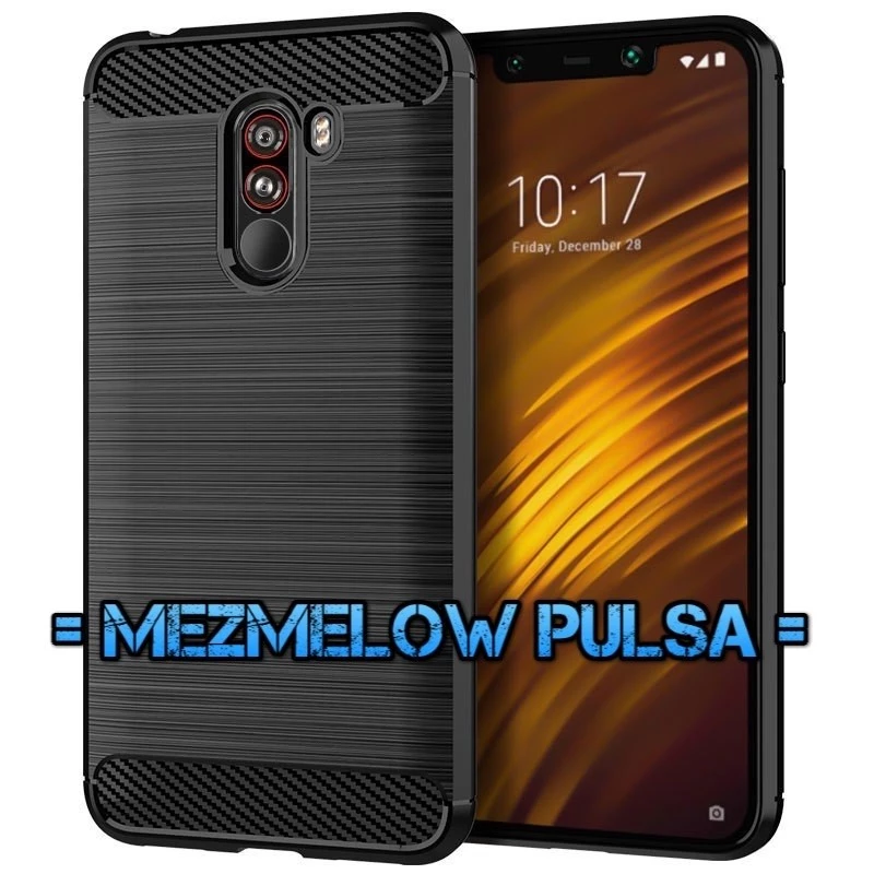 Caseng Soft Case Fiber Carbon Casing Case XIAOMI POCOPHONE F1 / POCO F1 - Gambar 3