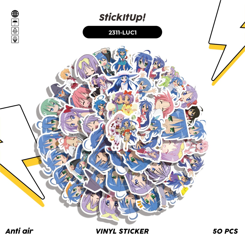 HP COD 50 Pcs Sticker Pack ANIME SERIES LUCKY STAR CHARACTER MIX 01 ...