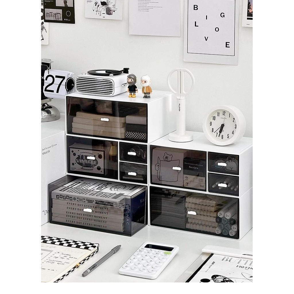 Simple Design Storage Box Large-Capacity Student Stationery Organizing ...