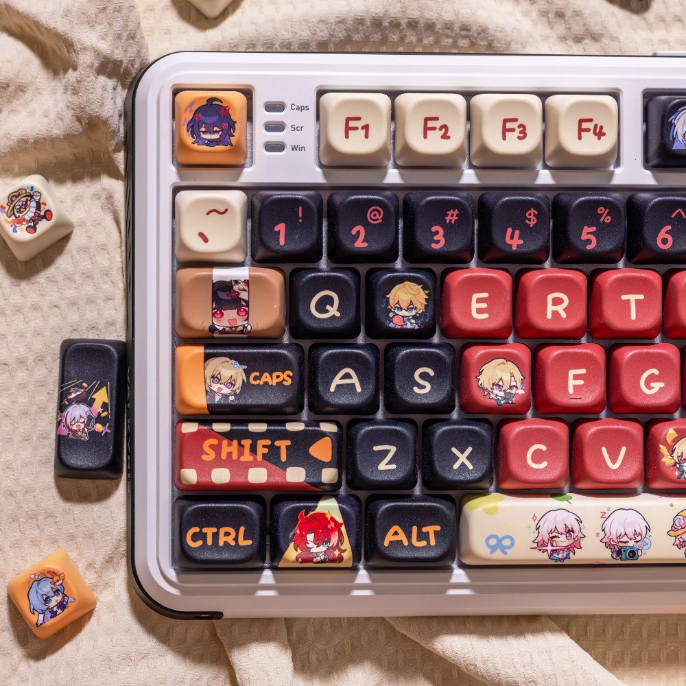 Honkai：Star Rail Keycaps 133/141 Keys EOA Profile PBT Dye Sublimation ...