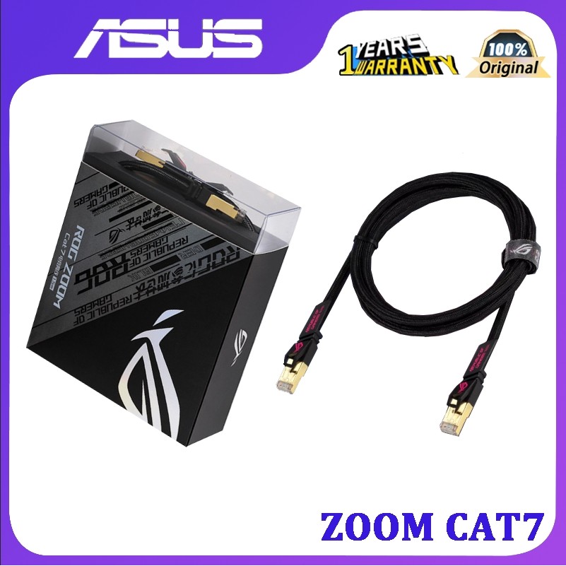 ROG Player Nation ZOOM CAT7 10G Category 7 gaming network cable ASUS ...