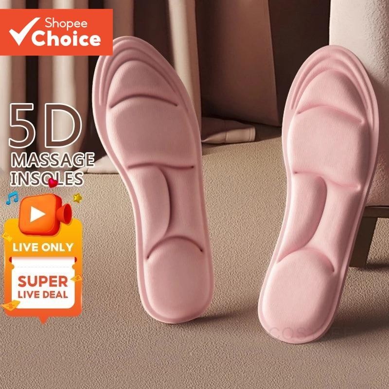 5D Memory Foam Insoles for Comfort, Arch Support, Shock Absorption ...
