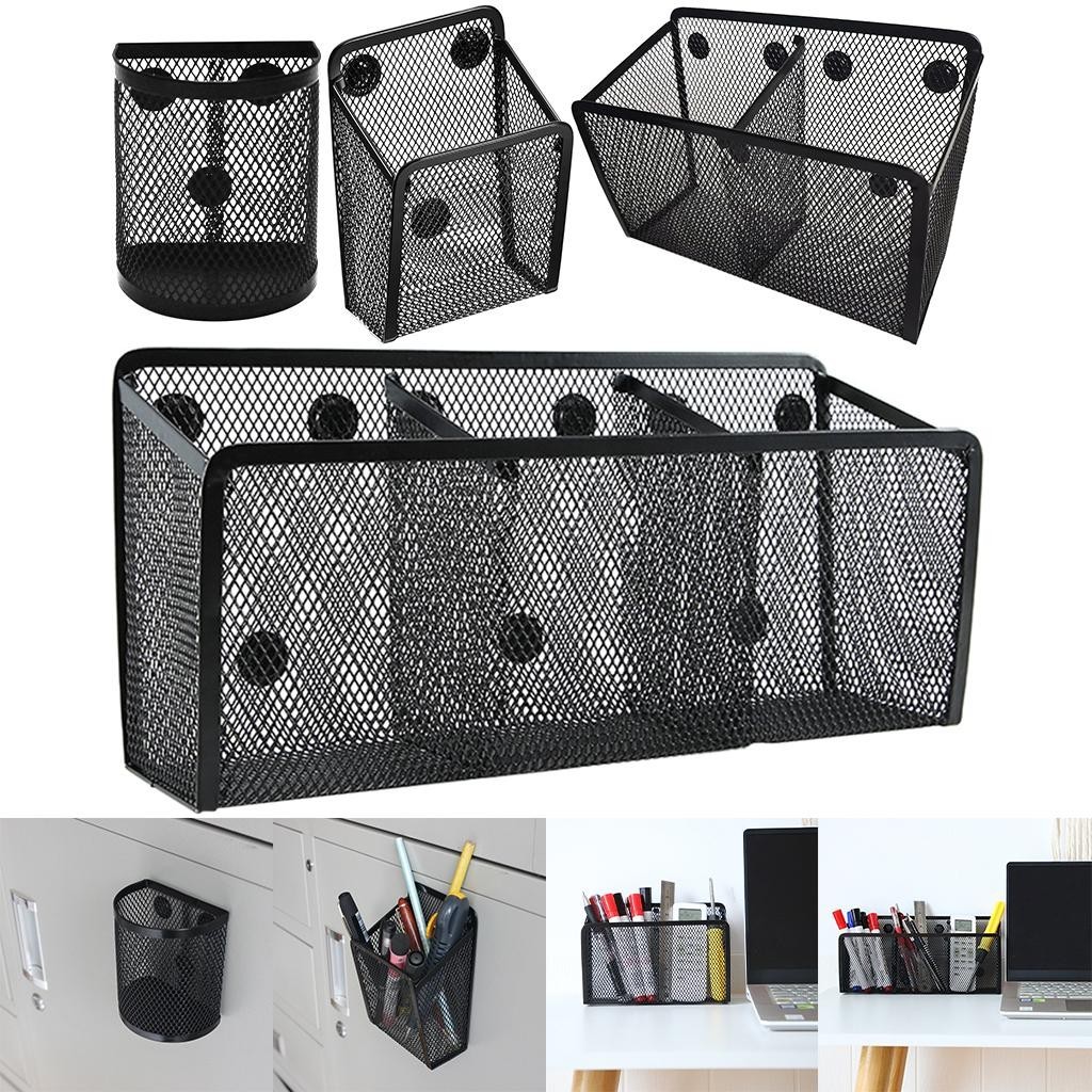 [Finevips1] Pencil Holder Mesh Basket Metal Wire Writing Utensil ...