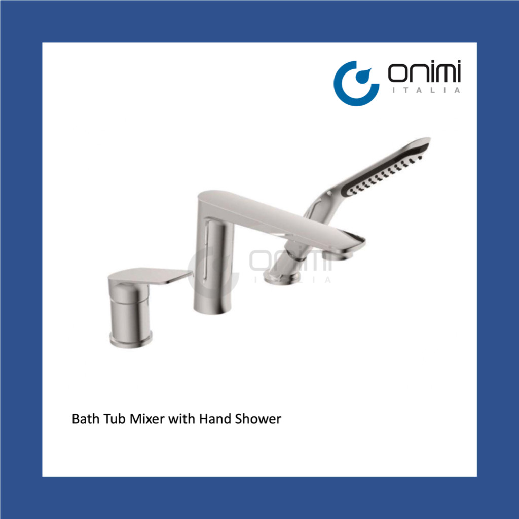 Onimi Italia - Bathtub Mixer with Hand Shower / 3 holes bath tub mixer ...