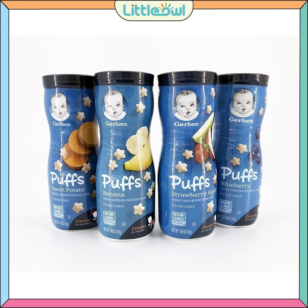 Gerber Graduates Puffs Cereal Snack, 42g | Shopee Singapore