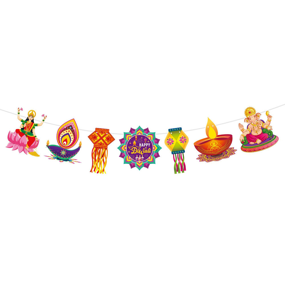 New Deepavali Decoration Banner Festival Wall Window Background Diwali ...