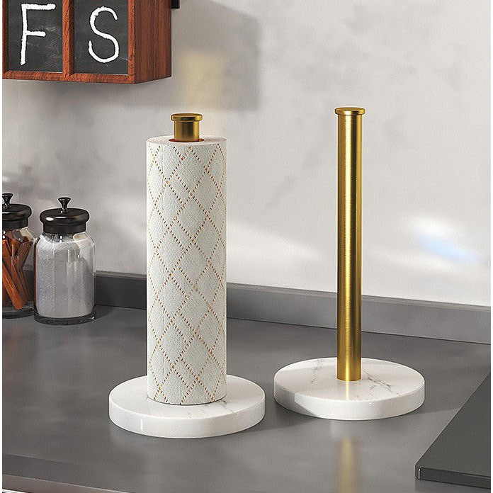 Marble kitchen paper towel holder vertical roll paper rack storage rack ...
