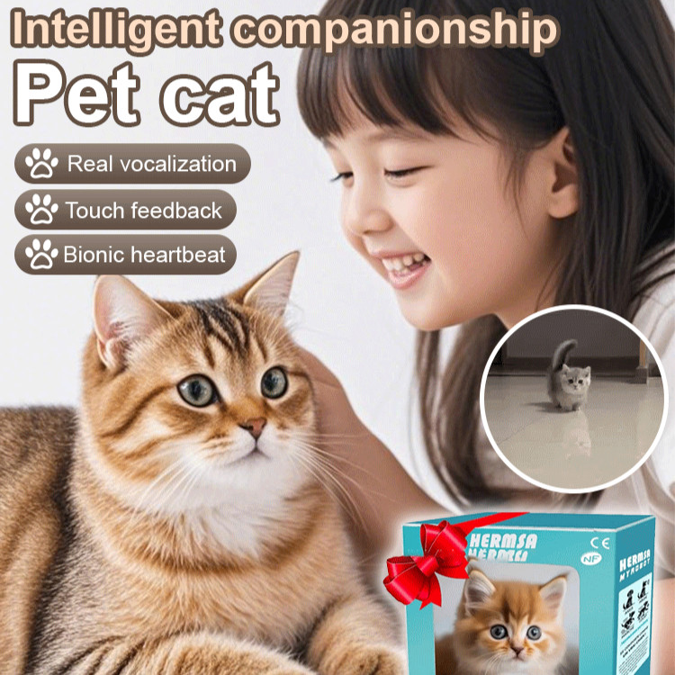 Puppy and Cat Simulation Short-Haired Plush Dolls/Interactive ...