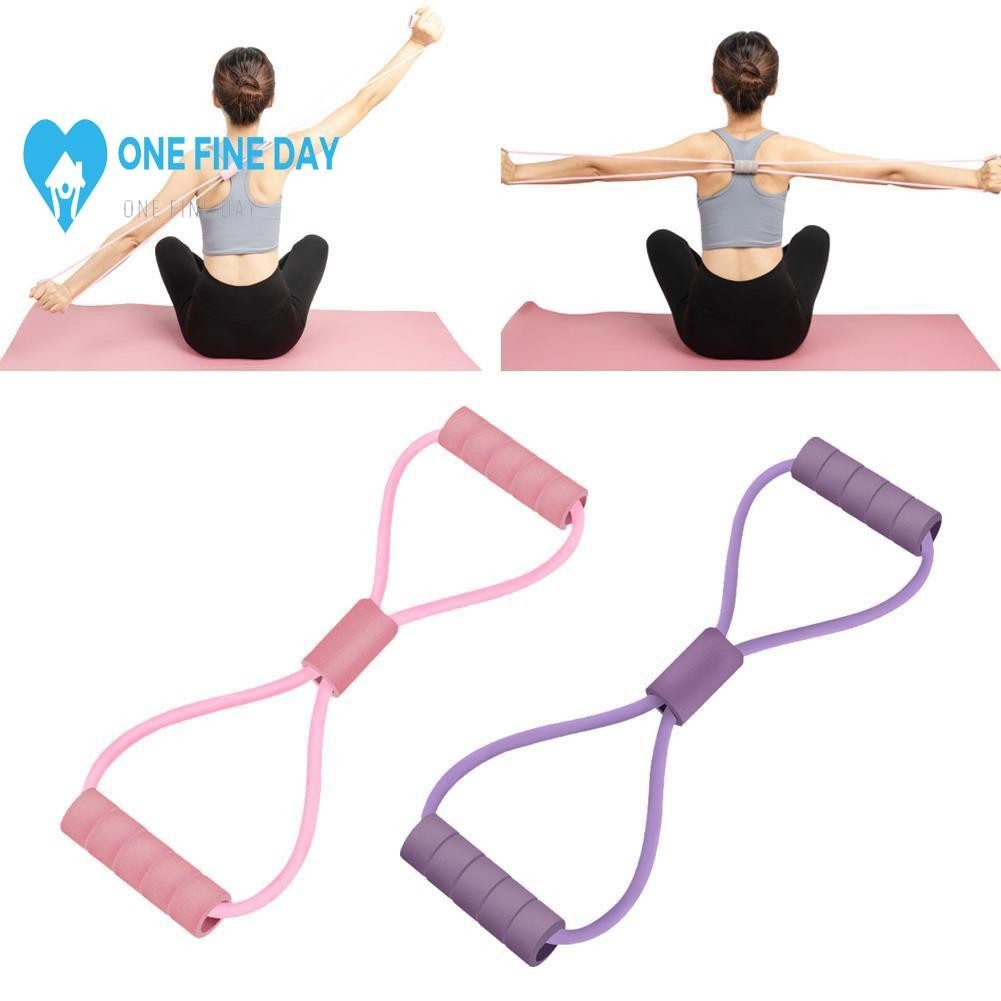 8-word Type Exercise Rubber Resistance Band E2b5 | Shopee Singapore