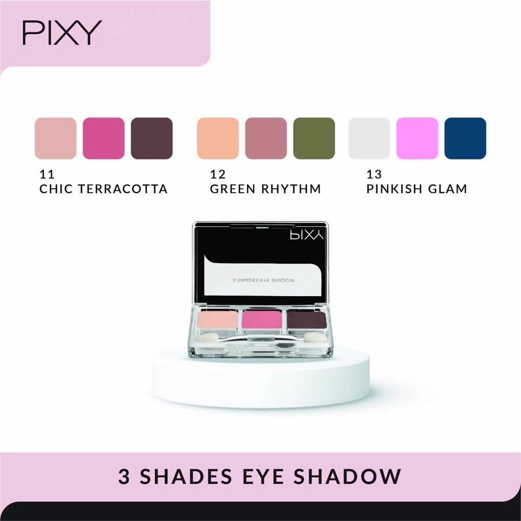 PIXY 3 Shades Eyeshadow 3,75gr / Merah Jingga Official - Gambar 3