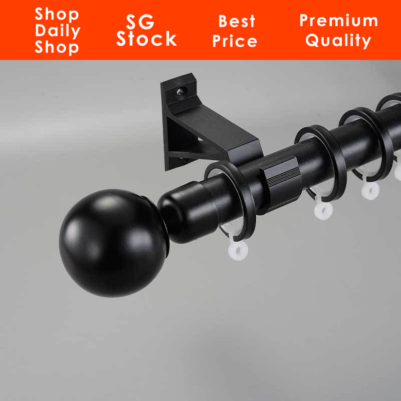 Stainless Steel Extendable Curtain Rod Curtain Track SG Ready Stock ...