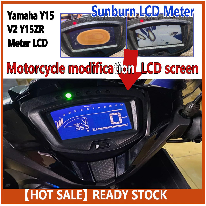 FOR Yamaha Y15 V2 Y15ZR Y15v2 meter LCD screen sunburn roask 2PV-H3500 ...