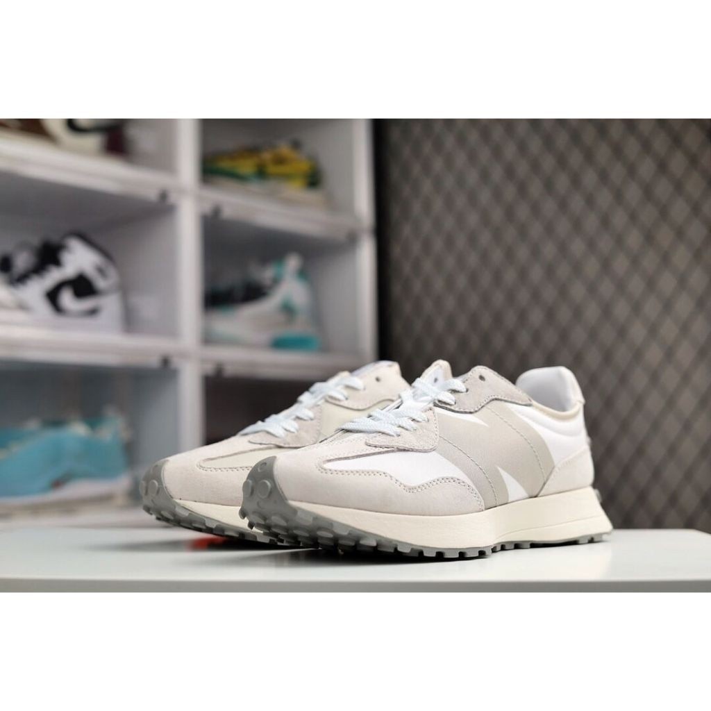 New Balance 327 retro casual sports running shoes NB 327 grey white MS327NW1 36 45 Shopee Singapore