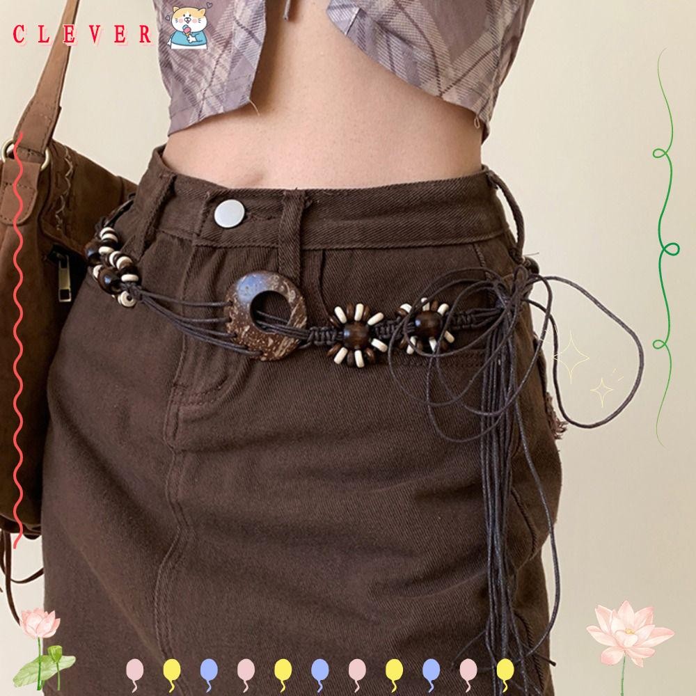 CLEVER Punk Waistband, Vintage Luxury Design Tie Rope Waist Belt, Women ...