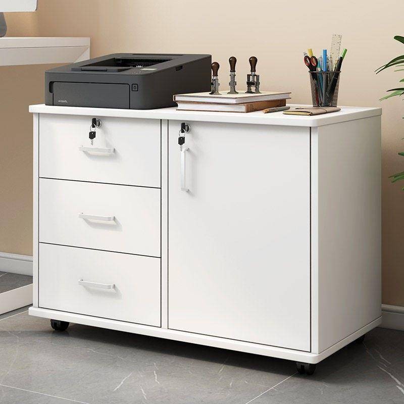 Office file cabinet File cabinet multi-layer drawers can be moved under ...