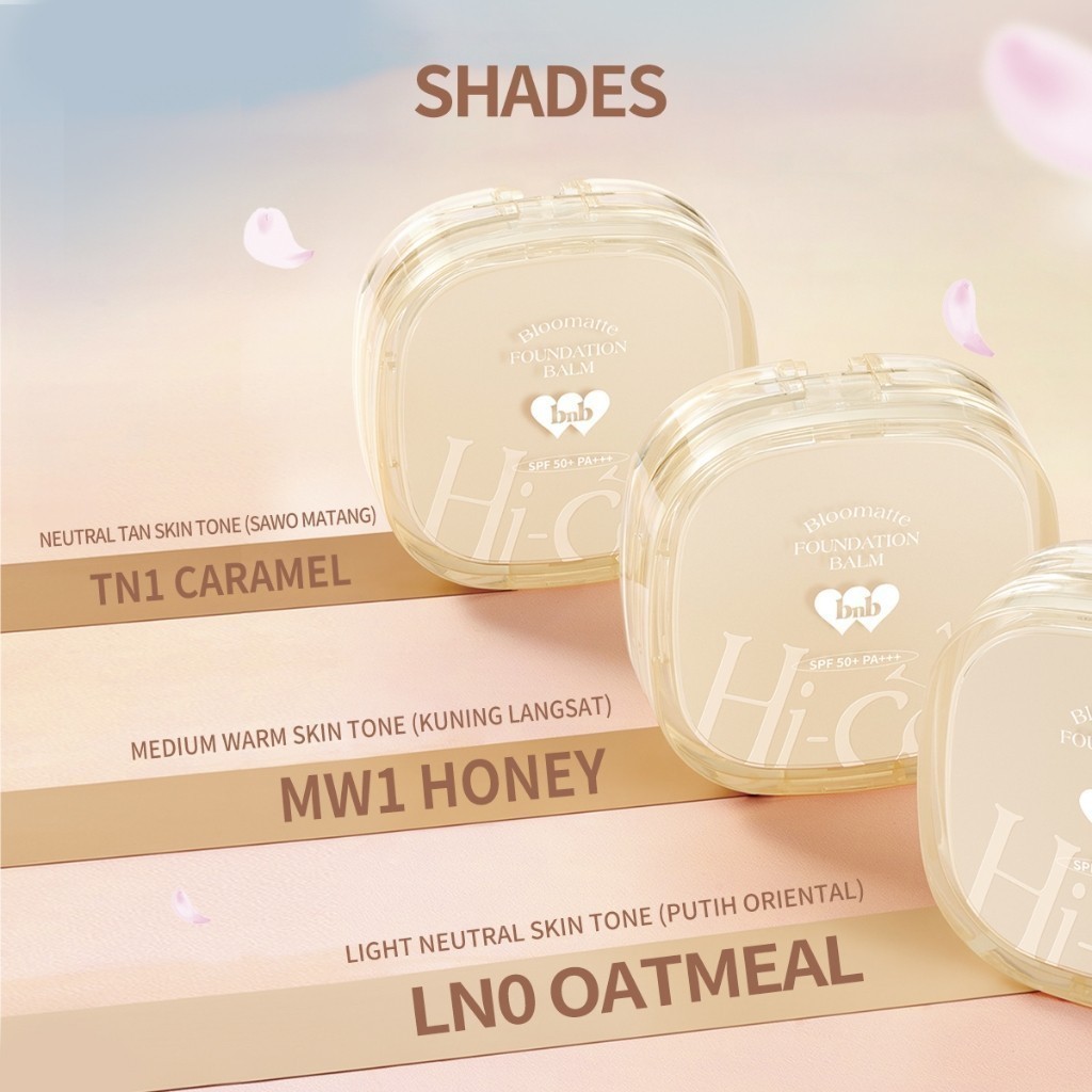 BNB barenbliss Bloomatte Hi-cover Foundation Balm / Merah Jingga Official - Gambar 4