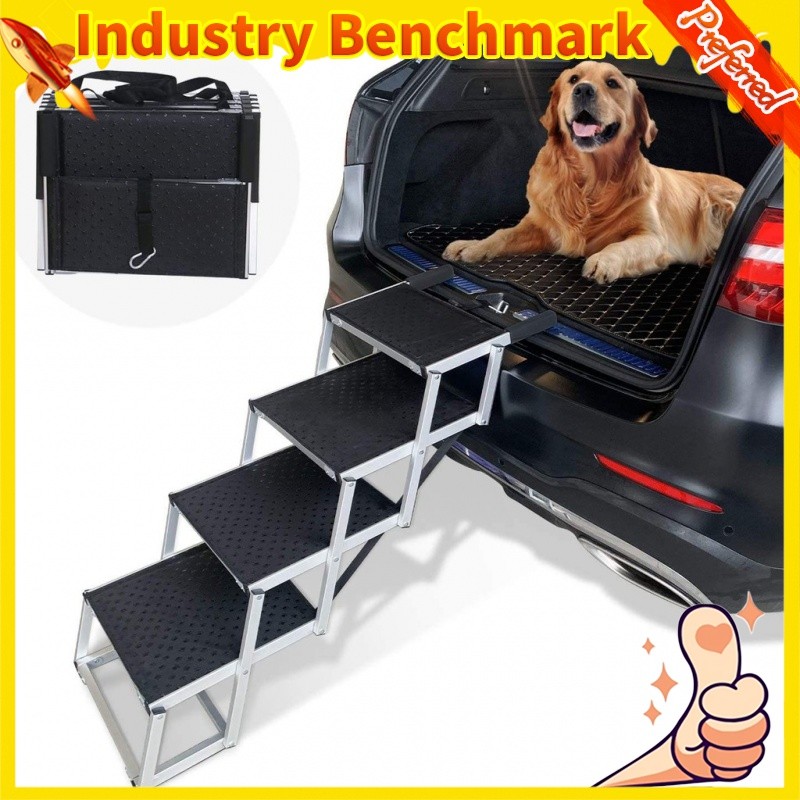 dog ramp Pet Supplies Aluminum Dog Ladder Step Portable Foldable Ladder ...