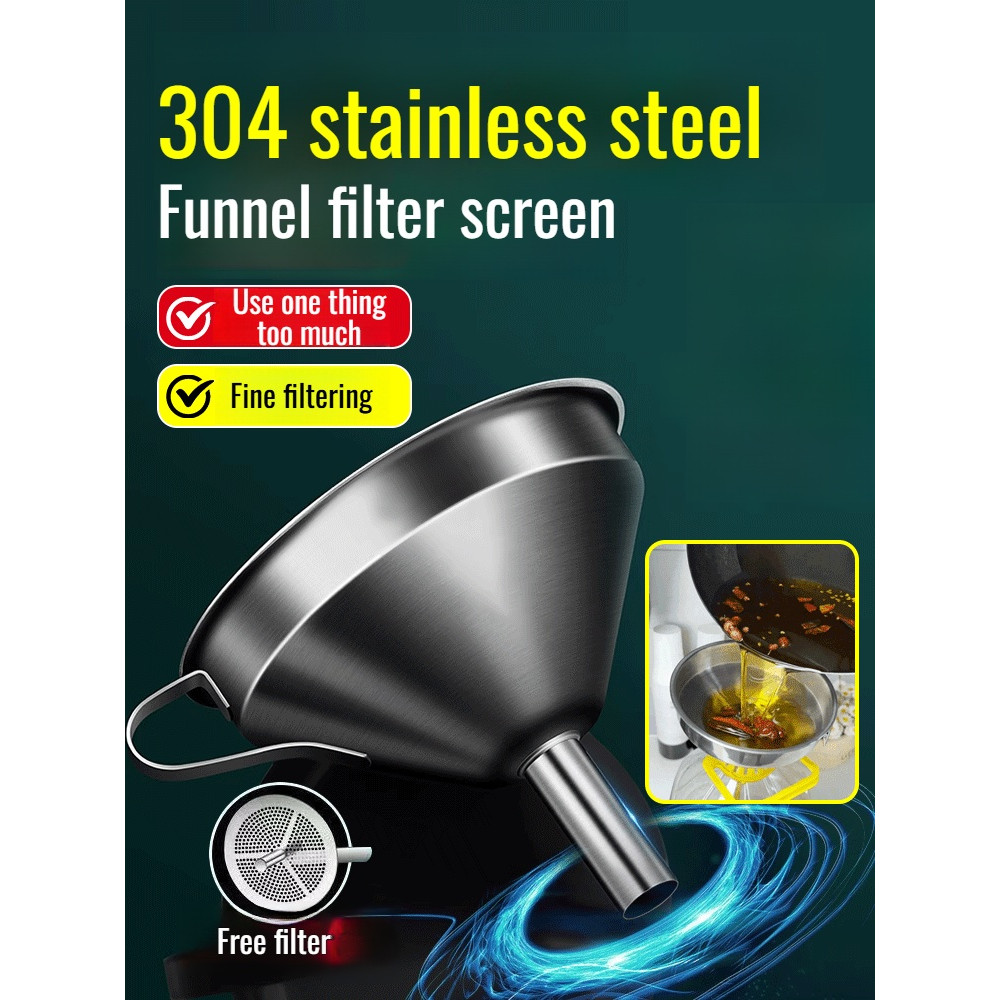 304 stainless steel small diameter kitchen funnel | Shopee Singapore