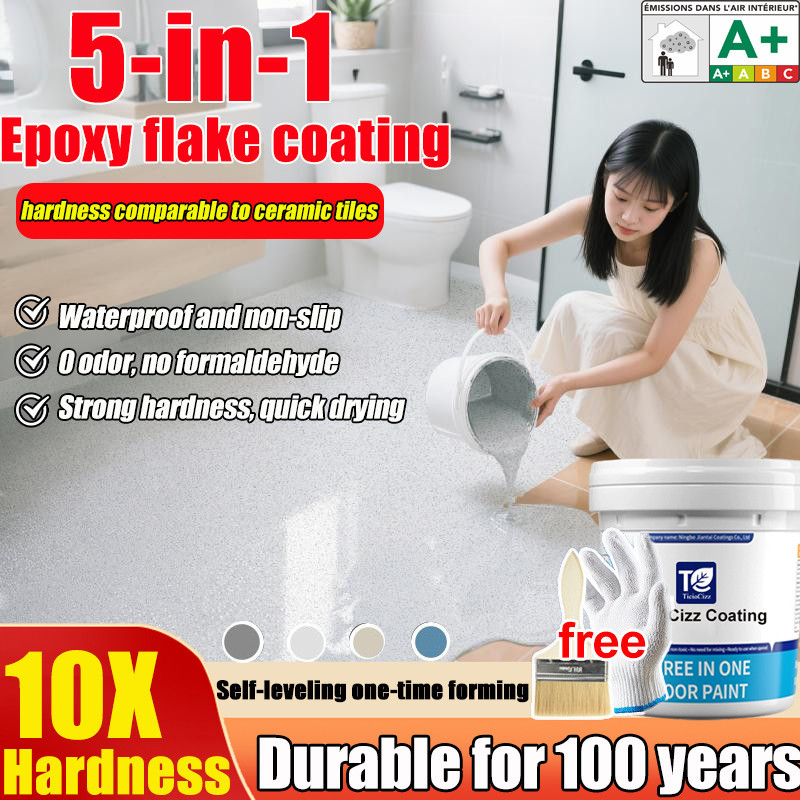 5 in 1 epoxy flake coating epoxy floor coating tile coating Wear ...