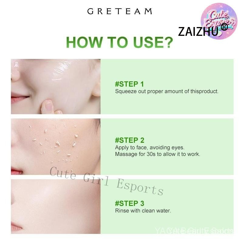 Product image SG in stock  GreTeam Purifying Exfoliating Gel Moisturizing Cleanses Skin Give Your Skin A Boost Clears Away Old Skin 120g 1OGW UB0O 5