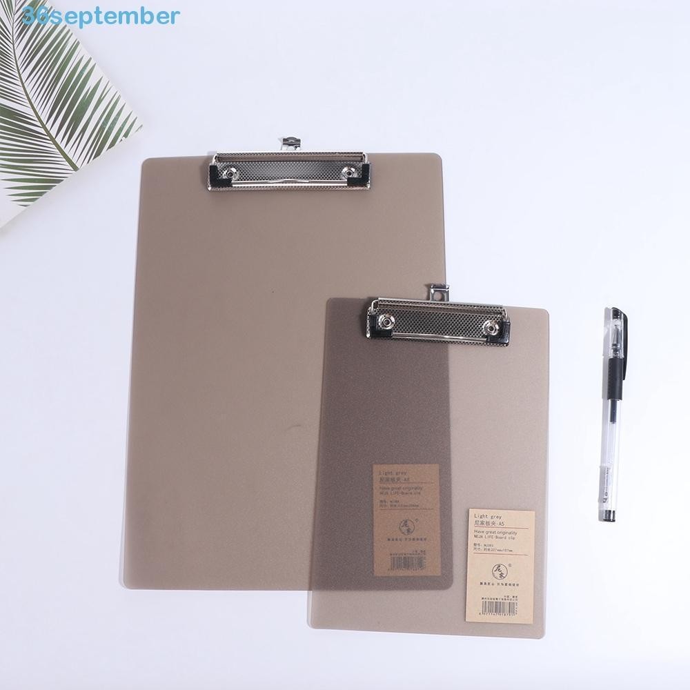 SEPTEMBER A4 A5 A6 File Folder, With Low Profile Gold Clip Writing ...