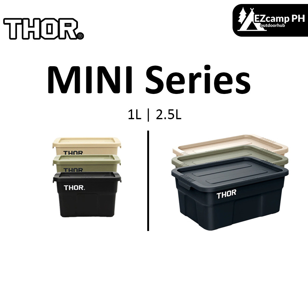 THOR Premium MINI 1L / 2.5L Stackable Plastic Storage Box with Lid ...