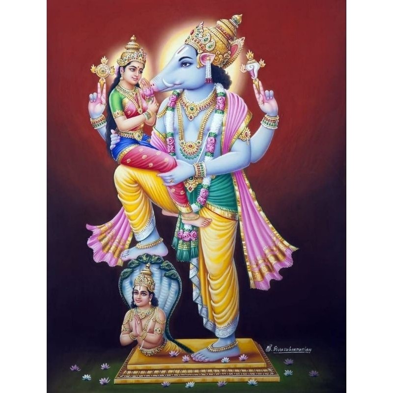 Varahi Lakshmi Narayana - A4 size photo print | Shopee Singapore