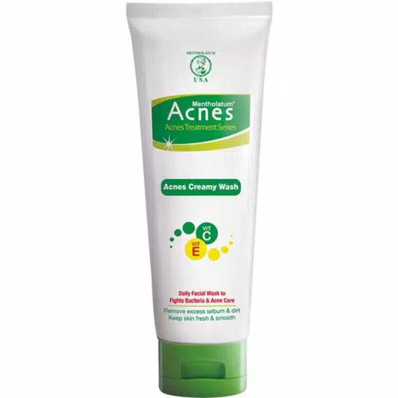 Acnes Treatment Series Creamy Wash 50g/100g / Merah Jingga Official - Gambar 2