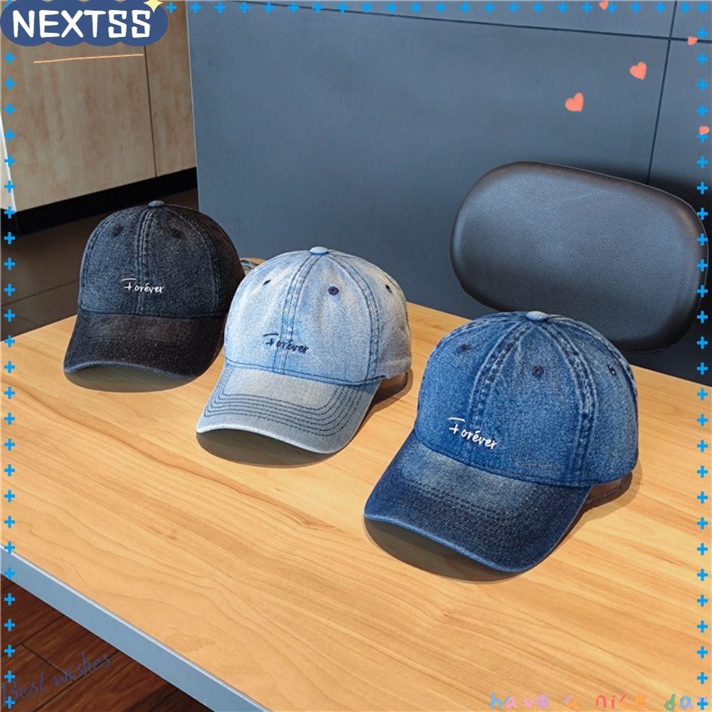 NEXTSS Baseball Cap, Denim Washed Outdoor Cap Casquette Dad Cap ...