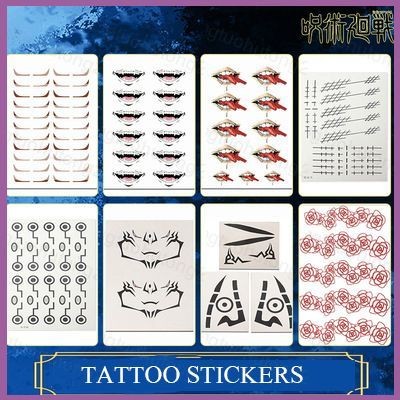 HT2 JUJUTSU KAISEN Tattoos Stickers Cosplay Tools Itadori Yuji Gojo ...