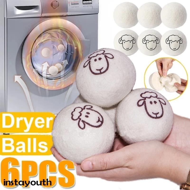 Magnetic Dryer Ball Holder With 6 Pcs Wool Dryer Balls, Laundry Dryer - View #8