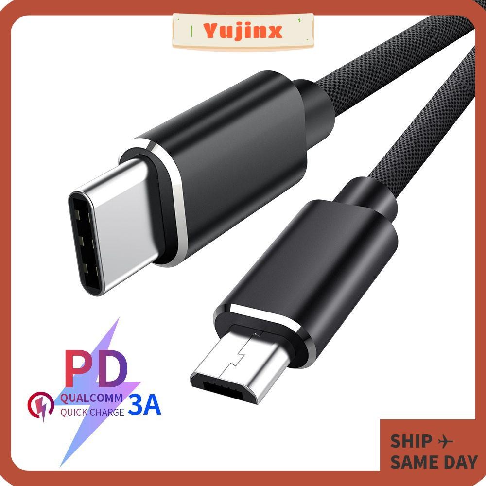 YUJINX USB Type C To Micro USB Cable Mobile Phone QC4.0 Quick Charger