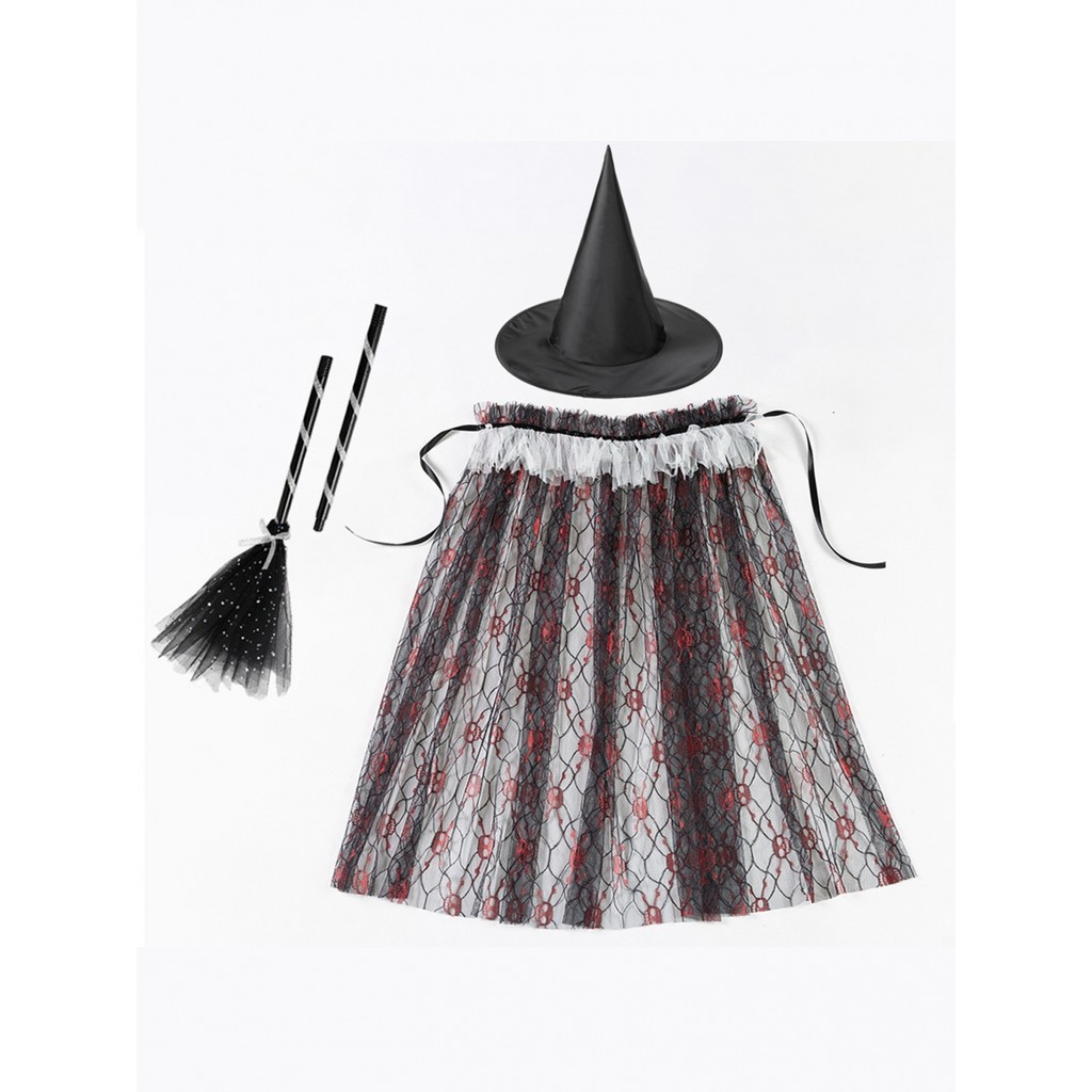 XZQHalloween Cosplay Costumes For Girls 3 Pieces Halloween Witch