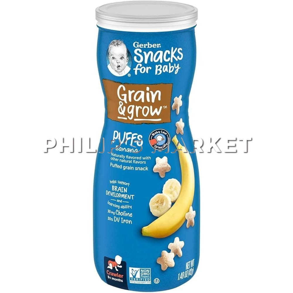 GERBER GRADUATES Puffs (Banana) 42g | Shopee Singapore