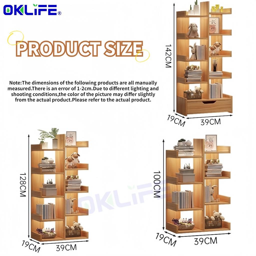 Narrow Floor-to-Ceiling Storage Bookshelf and Office Display Cabinet view 9